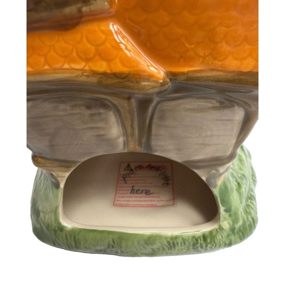 Blue Sky Clayworks Goldminc Halloween Howling Hills Hotel Tea Light House 10.5”